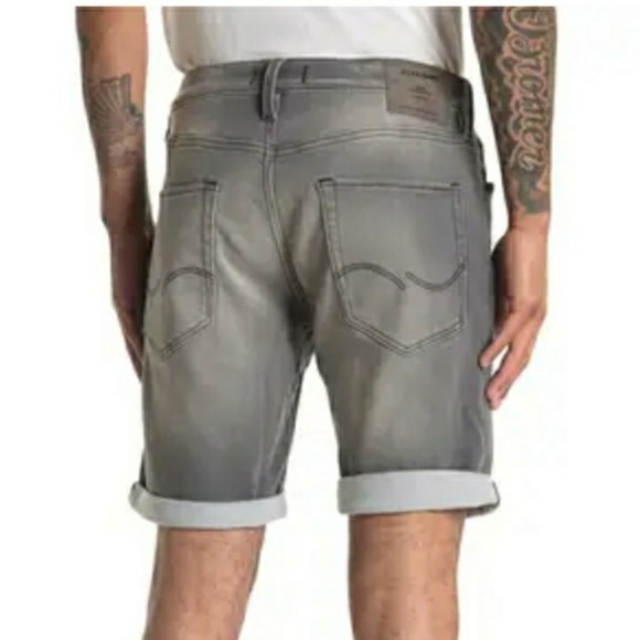 Jack & Jones Medium Aged Gray Regular Fit Denim Shorts Size S - Picture 2 of 16